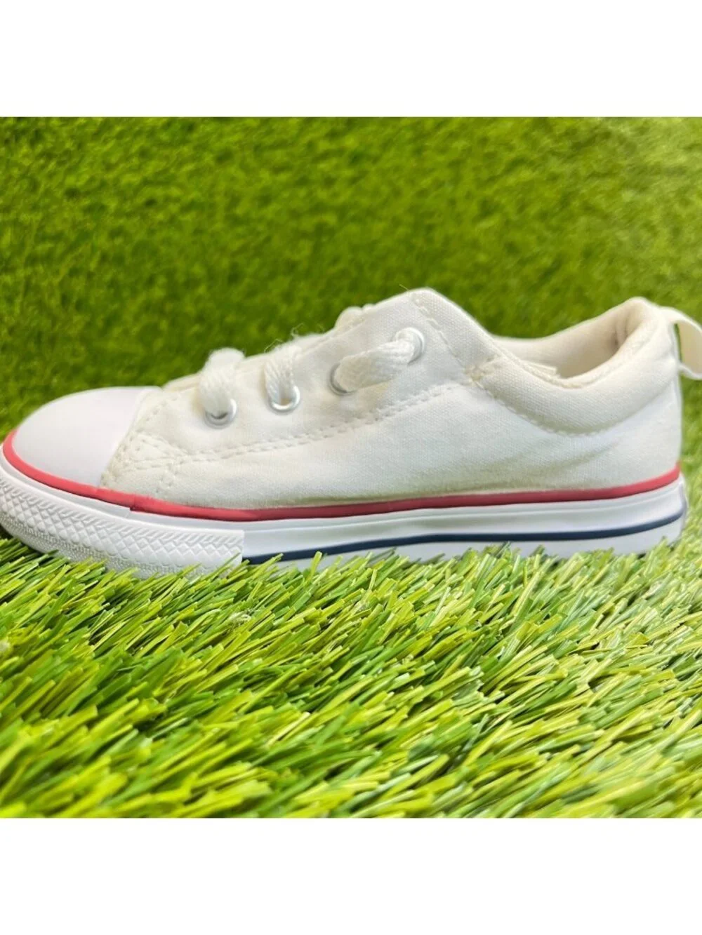 Converse Chuck Taylor All Star Street Boys Size 10C White Athletic Shoes Sneaker